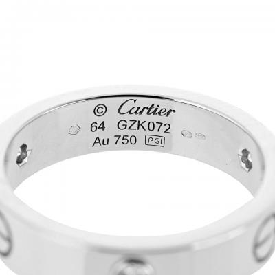  Cartier Cartier Love 18K White Gold 3 Diamond Ring