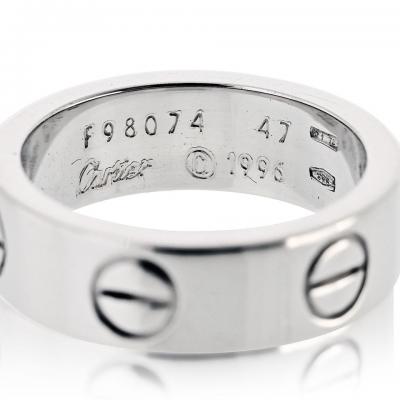  Cartier Cartier Love 18K White Gold Classic Ring