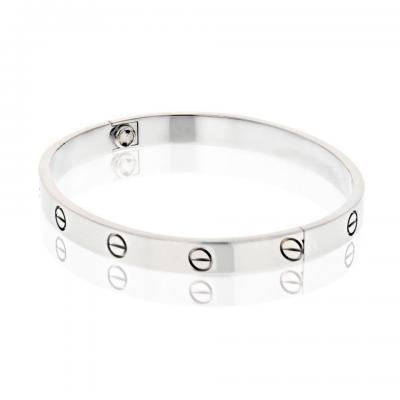  Cartier Cartier Love 18K White Gold Love Size 18 Bracelet