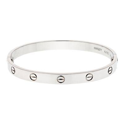  Cartier Cartier Love 18K White Gold Love Size 18 Bracelet