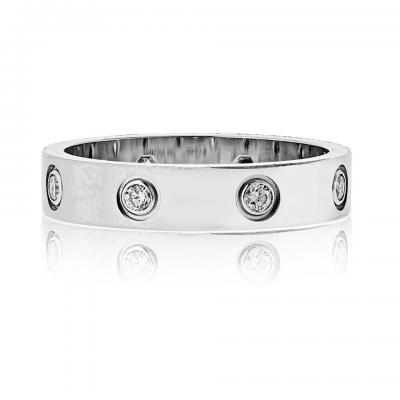  Cartier Cartier Love 18K White Gold Mini Diamond Ring