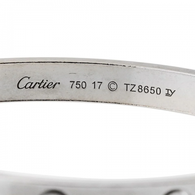  Cartier Cartier Love 18K White Gold Size 17 Bracelet