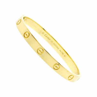  Cartier Cartier Love Bracelet Yellow Gold Size 17