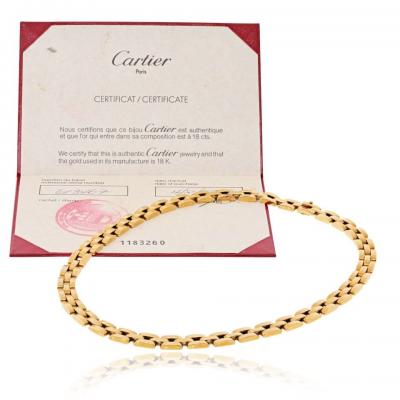  Cartier Cartier Maillon 18K Yellow Gold Three Row Necklace