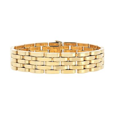  Cartier Cartier Maillon 18K Yellow Gold Vintage Panthere Bracelet