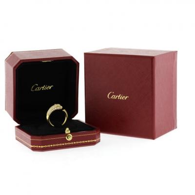  Cartier Cartier Panth re Half Pav Ring in 18K Gold with 0 68ct Diamonds