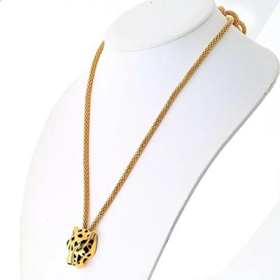  Cartier Cartier Panthere 18K Yellow Gold Chocker Chain Necklace