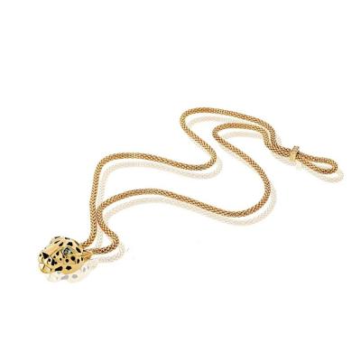  Cartier Cartier Panthere 18K Yellow Gold Chocker Chain Necklace