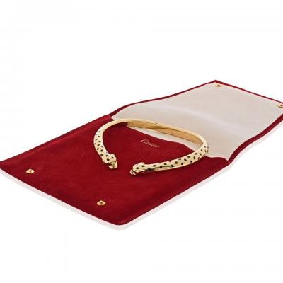  Cartier Cartier Panthere 18K Yellow Gold Double Spotted Collar Necklace