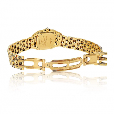  Cartier Cartier Panthere 18K Yellow Gold Factory Diamond Mid Size Ref 1280 2 Watch