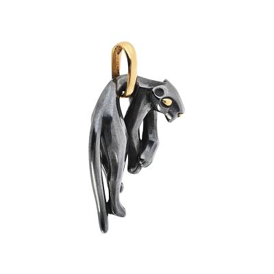  Cartier Cartier Panthere 18K Yellow Gold Hematite Panthere Pendant