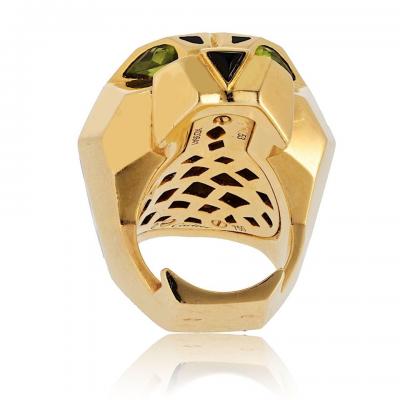  Cartier Cartier Panthere 18K Yellow Gold Solid Panthere Head Ring