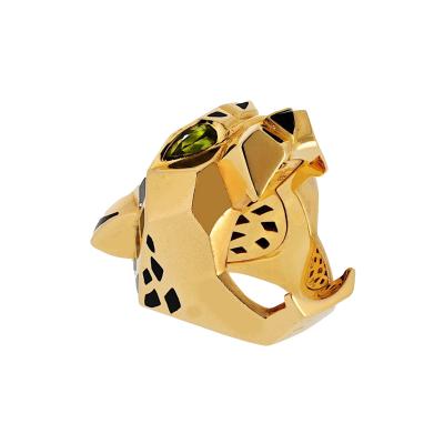  Cartier Cartier Panthere 18K Yellow Gold Solid Panthere Head Ring