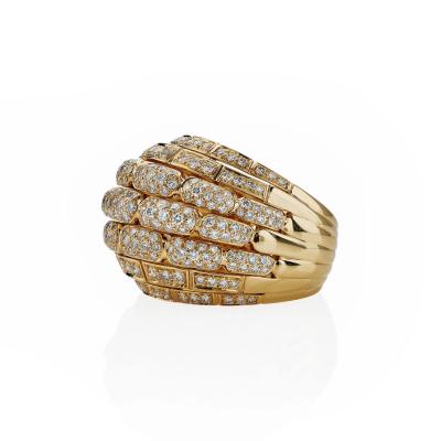  Cartier Cartier Paris 18K Gold and Diamond Maillon Panth re Bomb Ring