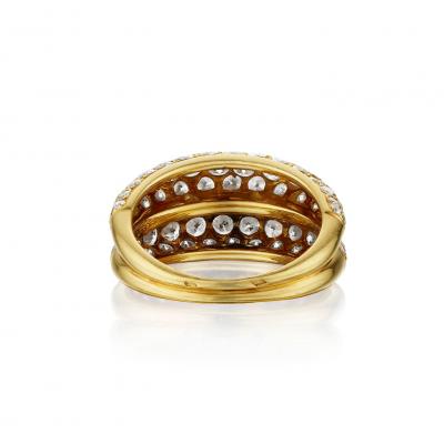  Cartier Cartier Paris Diamond Double Band Ring
