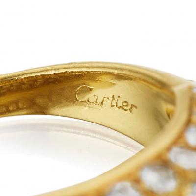  Cartier Cartier Paris Diamond Double Band Ring
