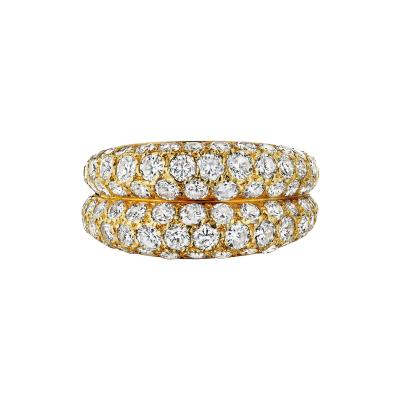  Cartier Cartier Paris Diamond Double Band Ring