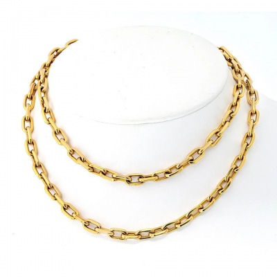  Cartier Cartier Santos Dumont 18K Yellow Gold Classic Necklace