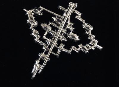 Cartier Cartier Signed Platinum Diamond Mid Century Comet Pin