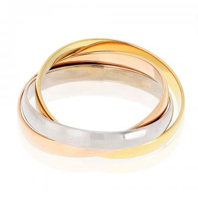  Cartier Cartier Trinity 18K Tri Color Roller Bracelet