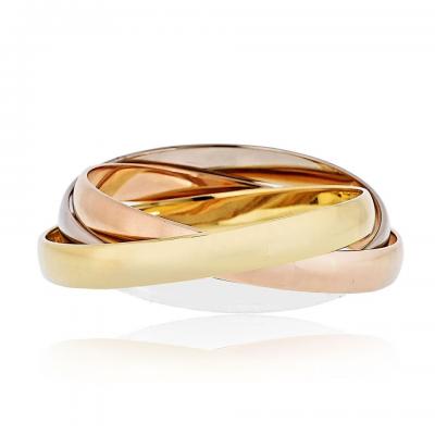  Cartier Cartier Trinity 18K Tri Color Roller Bracelet