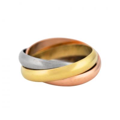  Cartier Cartier Trinity Classic 18K Three Tone Gold Ring