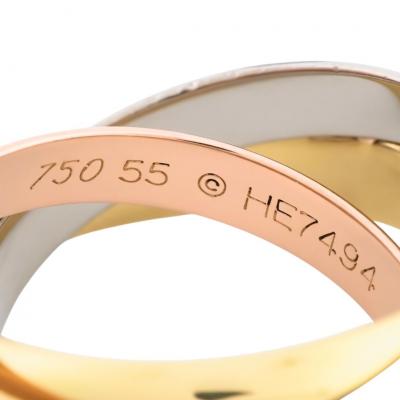  Cartier Cartier Trinity Classic 18K Three Tone Gold Ring