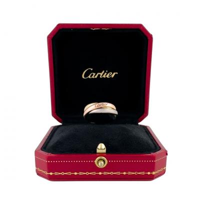  Cartier Cartier Trinity Classic 18K Three Tone Gold Ring