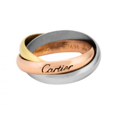  Cartier Cartier Trinity Classic 18K Three Tone Gold Ring