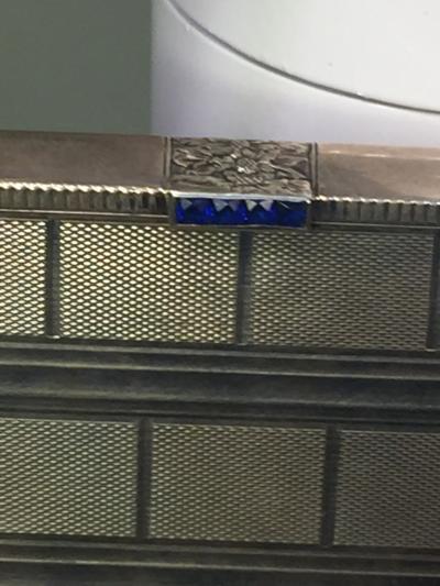  Cartier EXCEPTIONAL CARTIER STYLE ART DECO STERLING SILVER MINAUDIERE HANDBAG