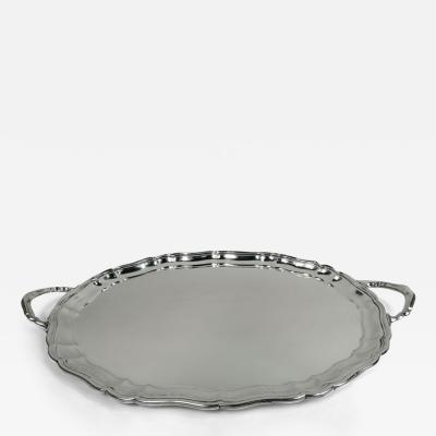  Cartier Large and Old Fashioned Sterling Silver Tea Tray by Cartier