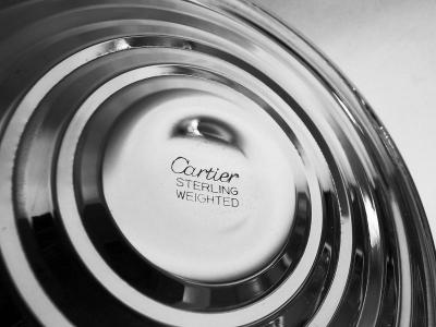  Cartier Pair of Cartier American Georgian Sterling Silver Candlesticks