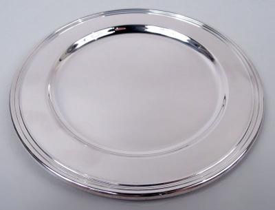  Cartier Set of 8 Cartier American Modern Sterling Silver Bread Butter Plates
