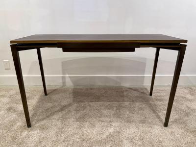  Cartier Signed Cartier Rare Bronze Desk w Lateral Extending Shelves