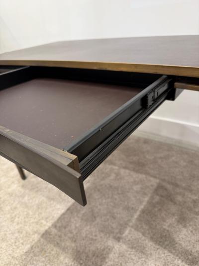  Cartier Signed Cartier Rare Bronze Desk w Lateral Extending Shelves