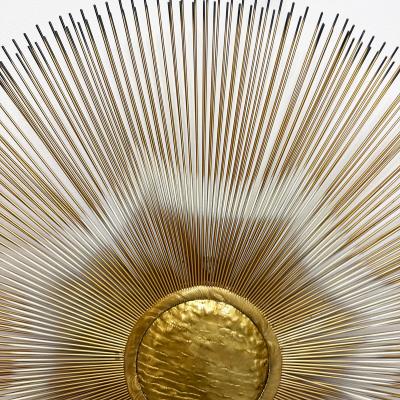  Casa Devall Mid Century Casa Devall Sunburst Wall Sculpture Brutalist Copper Brass Signed