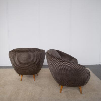  Casa Giardino Gio Ponti set of two armchairs 1950s