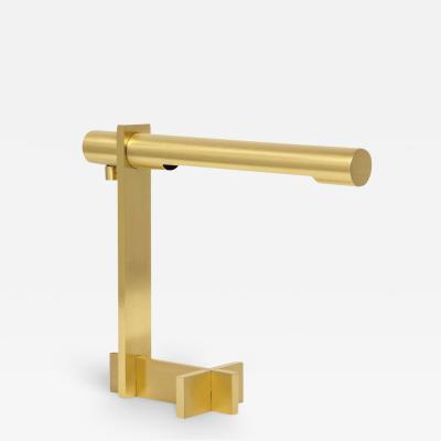  Casella Lighting Casella Desk Lamp Brushed Brass Cantilevered Signed