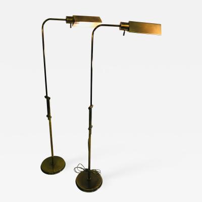  Casella Lighting Pair of Mid Century Floor Lamps by Casella