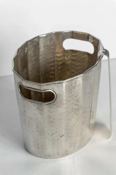  Cassetti Ice Bucket with tongs Cassetti Silversmiths Florence 1968