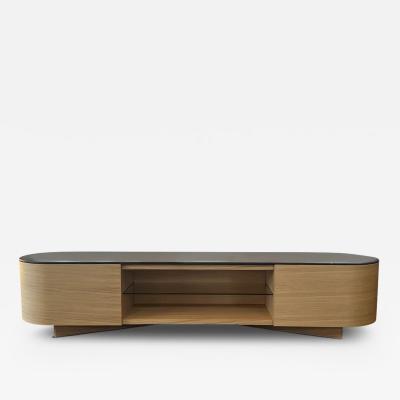 Cassina 558 RONDOS CHEST OF DRAWERS IN OAK 2 DRAWERS WITH OPEN COMPARTMENT