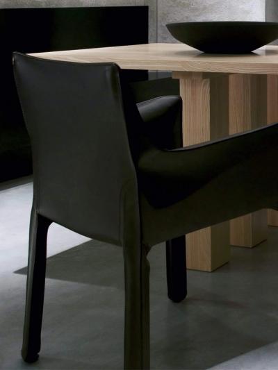  Cassina BELLINI 413 CAB CHAIR IN LEATHER