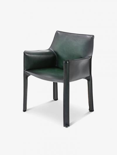  Cassina BELLINI 413 CAB CHAIR IN LEATHER