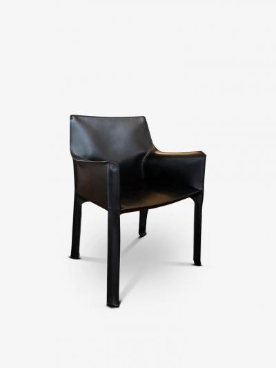  Cassina BELLINI 413 CAB CHAIR IN LEATHER