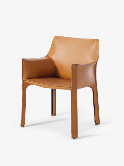  Cassina BELLINI 413 CAB CHAIR IN LEATHER