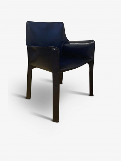  Cassina BELLINI 413 CAB CHAIR IN LEATHER