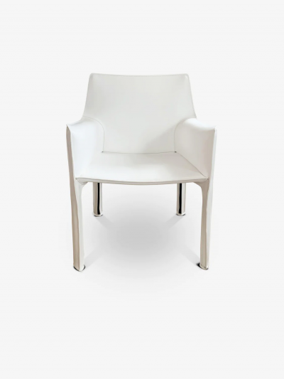  Cassina BELLINI 413 CAB CHAIR IN WHITE