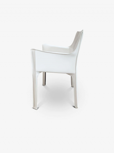  Cassina BELLINI 413 CAB CHAIR IN WHITE