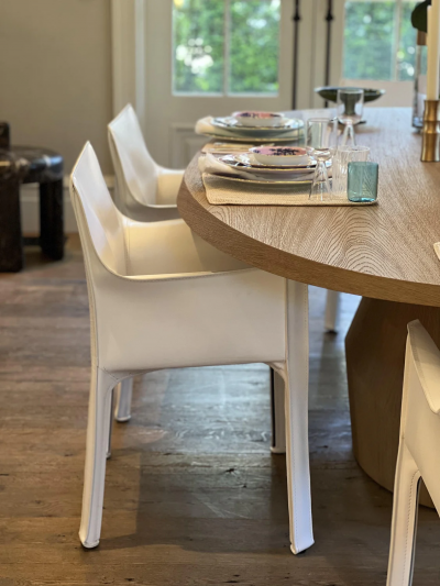  Cassina BELLINI 413 CAB CHAIR IN WHITE