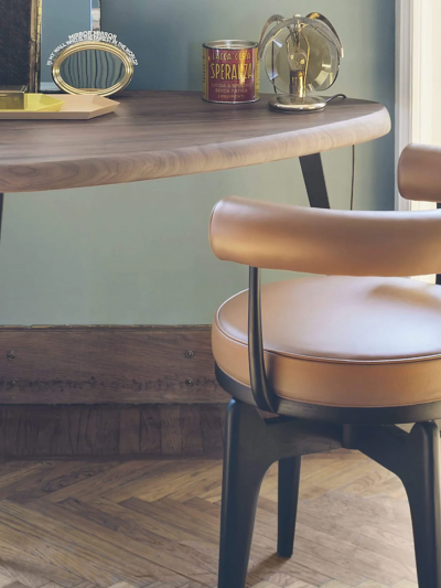  Cassina CHARLOTTE PERRIAND 527 MEXIQUE HIGH TABLE IN WALNUT